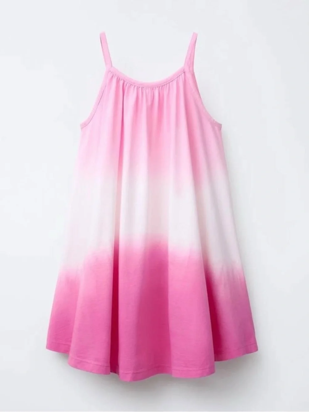 New ZARA Girls Pink Ombre Tie Dye Sleeveless Dress